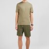 Eden Park Plain Khaki Short-Sleeved T-Shirt | T-Shirts