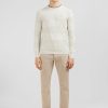 Eden Park Grey Striped Jumper In Combination Knit | Sweaters