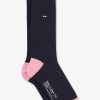 Eden Park Long Navy Blue Colour-Block Socks | Socks