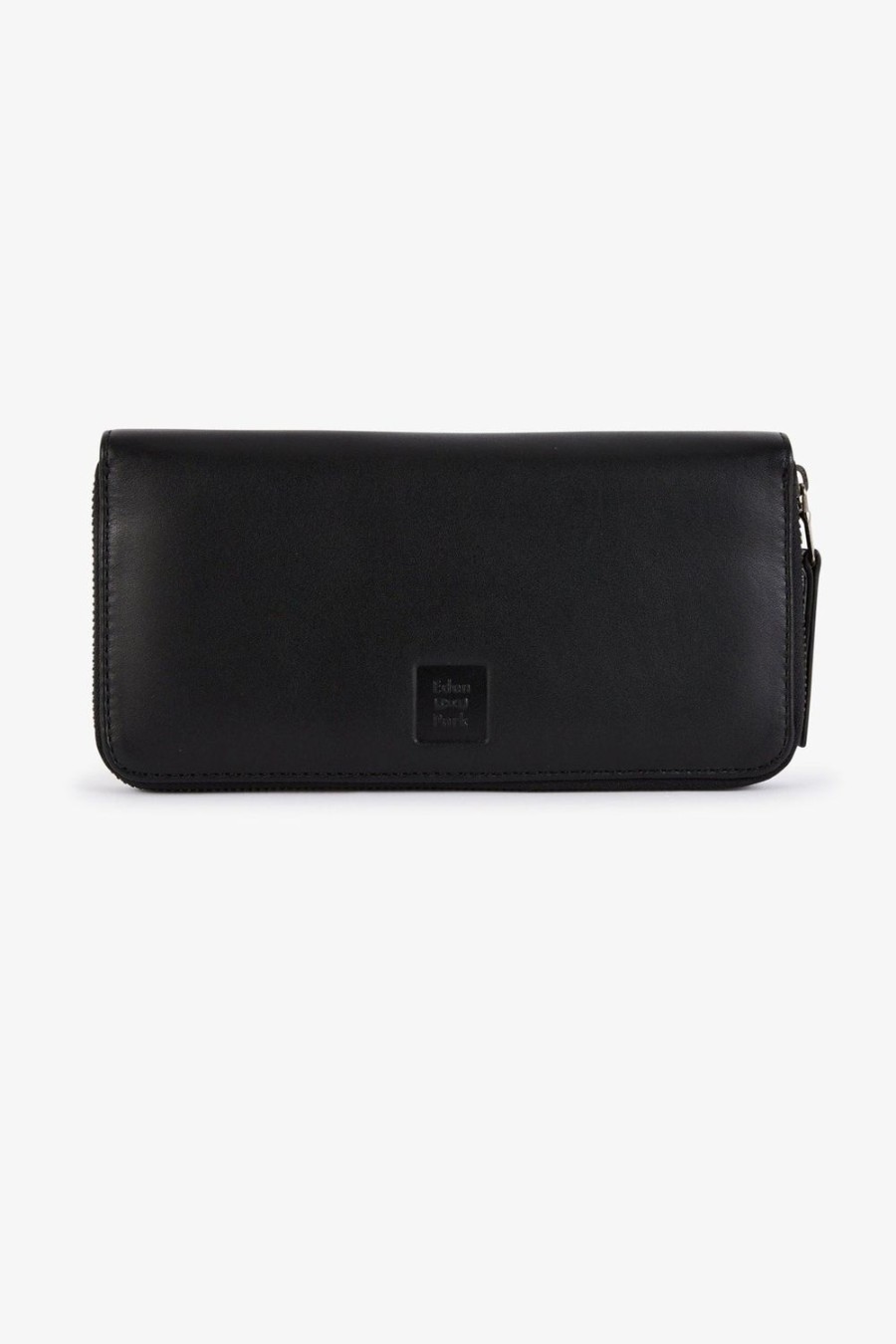 Eden Park Black Rectangular Leather Wallet | Portfolios