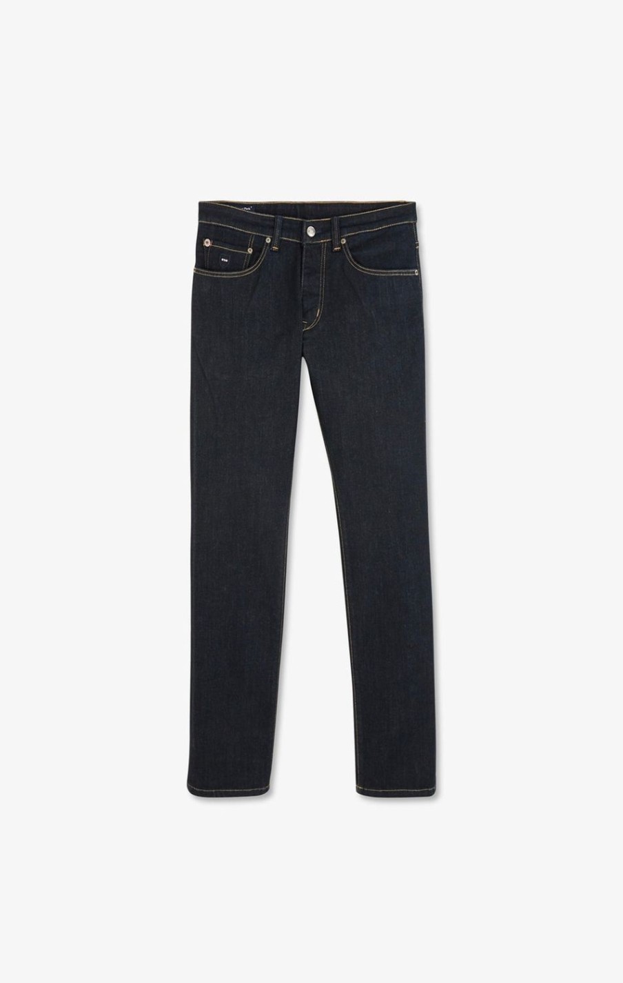 Eden Park Navy Blue Jeans In Stretch Cotton | Pants