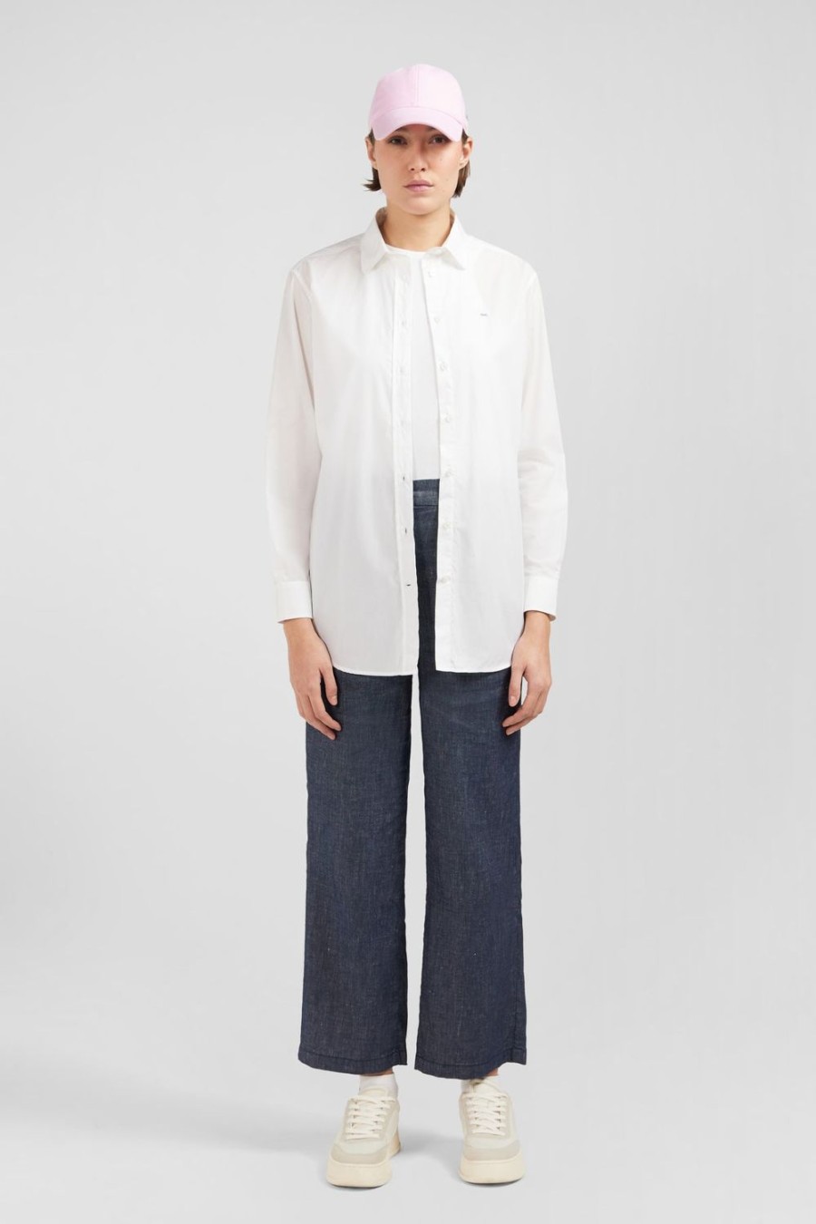 Eden Park White Long-Sleeved Blouse | Shirts