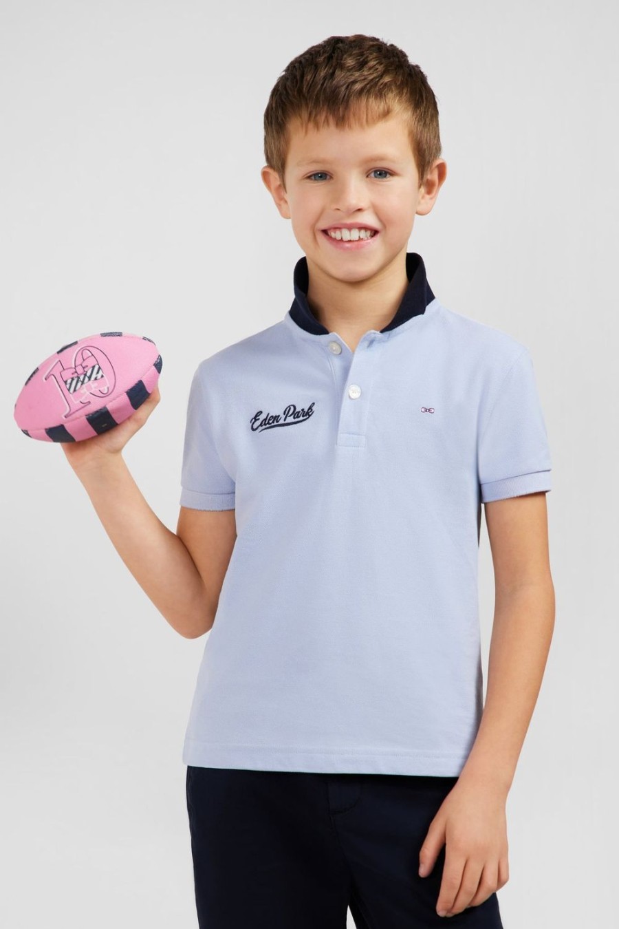 Eden Park Light Blue Polo Shirt | Children