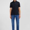 Eden Park Black Stretch Pima Cotton Polo | Polos