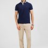 Eden Park Navy Blue Short-Sleeved Polo Shirt | Polos