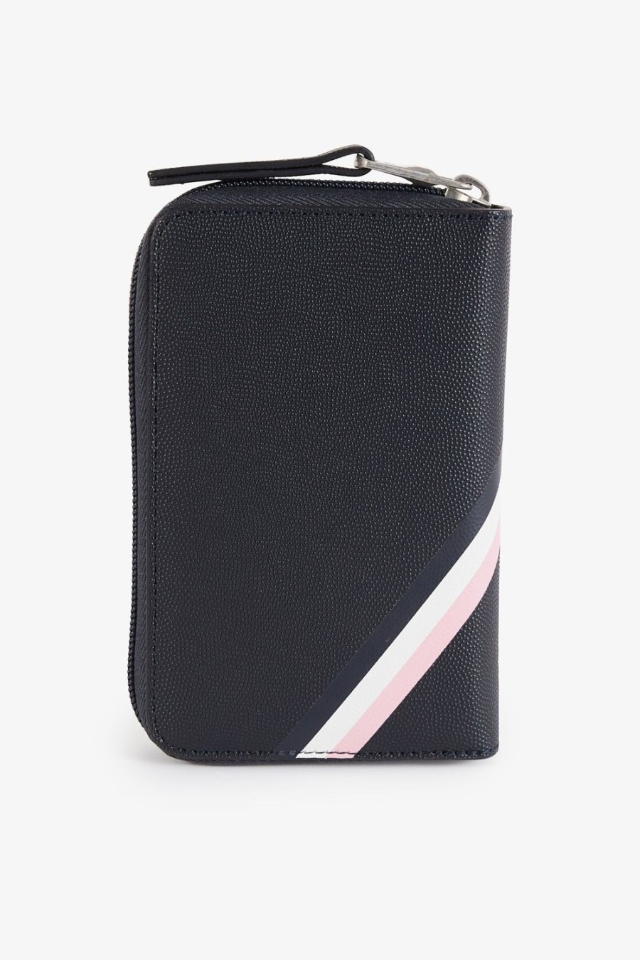 Eden Park Navy Zipped Wallet With Tricolour Details | Portfolios