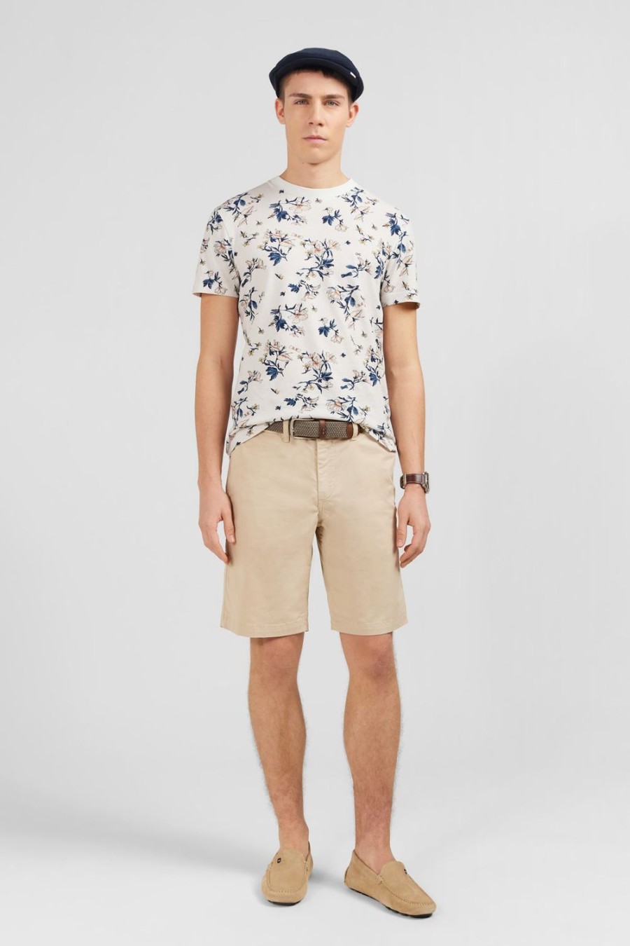 Eden Park Plain Beige Bermuda Shorts | Shorts & Bermudas