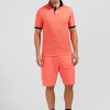 Eden Park Pink Short-Sleeved Polo Shirt | Polos