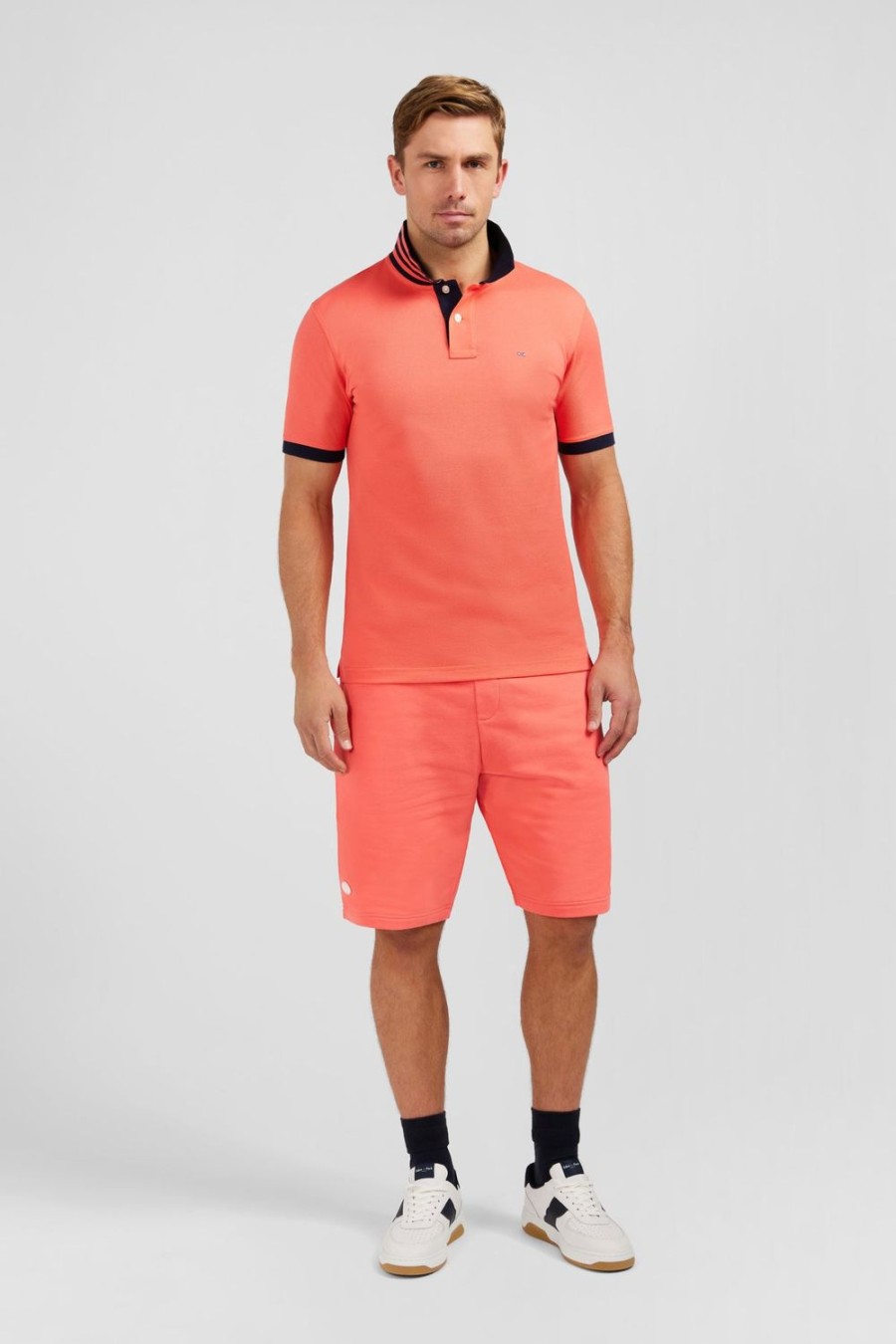 Eden Park Pink Short-Sleeved Polo Shirt | Polos