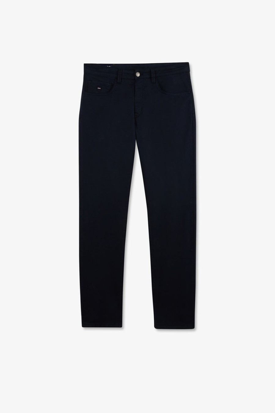 Eden Park 5-Pocket Straight-Leg Navy Trousers | Pants