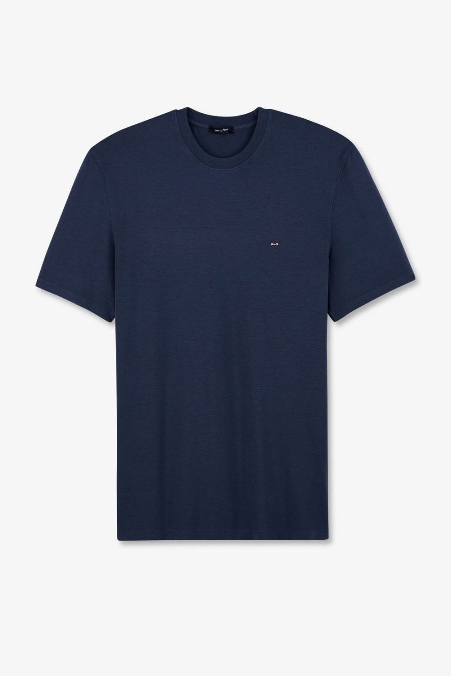 Eden Park Plain Blue Short-Sleeved T-Shirt | T-Shirts