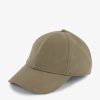 Eden Park Dark Beige Cotton Canvas Cap With Bow Tie Embroidery | Caps