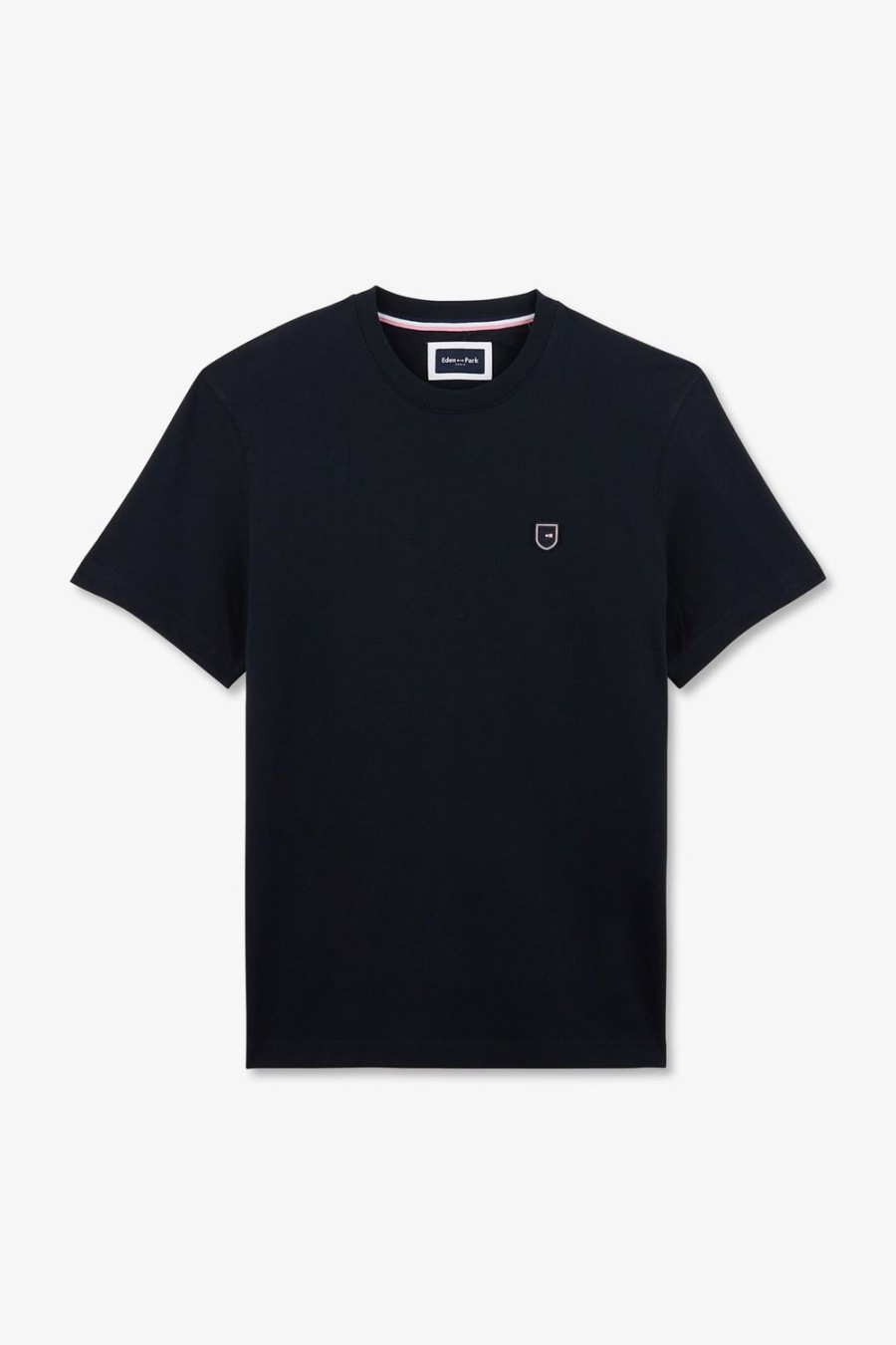 Eden Park Blue T-Shirt With Eden Park Embroidery | T-Shirts