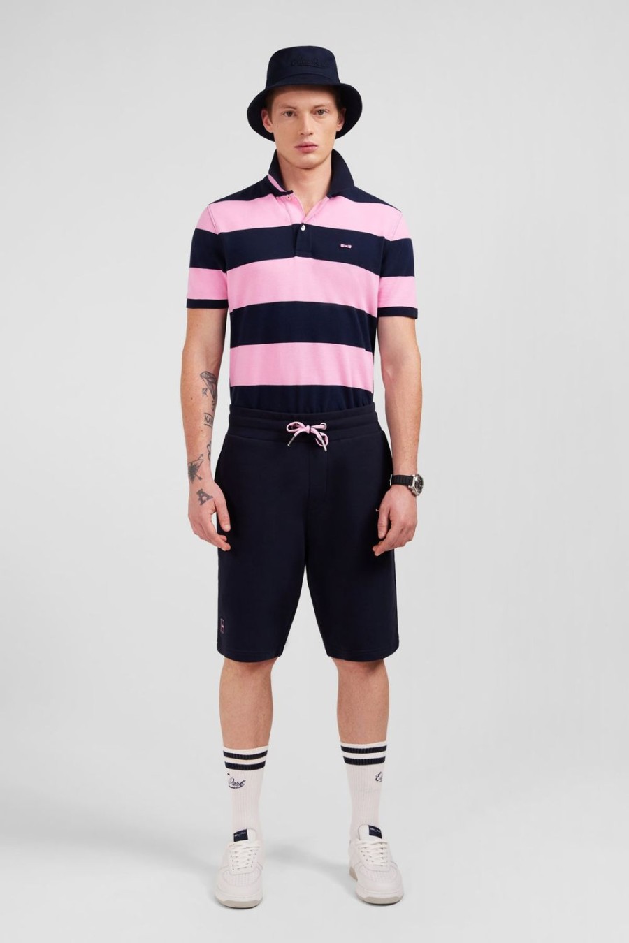 Eden Park Navy Blue Fleece Shorts | Shorts & Bermudas