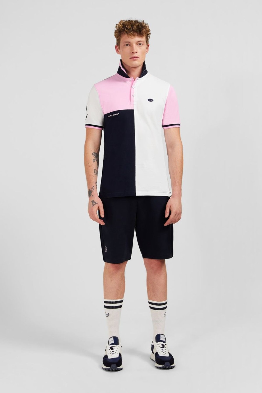 Eden Park Short-Sleeved Colour-Block Xv De France Polo Shirt | Polos