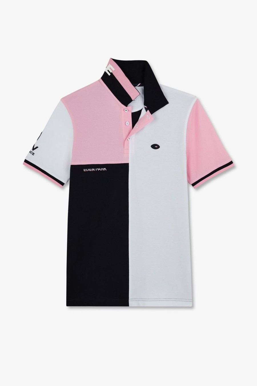 Eden Park Short-Sleeved Colour-Block Xv De France Polo Shirt | Polos