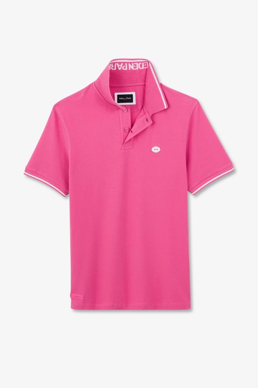 Eden Park Pink Short-Sleeved Polo Shirt | Polos