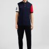 Eden Park Red Colour-Block Polo Shirt In Cotton Pique With Xv De France Embroidery | Polos