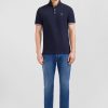 Eden Park Navy Blue Short-Sleeved Polo Shirt | Polos