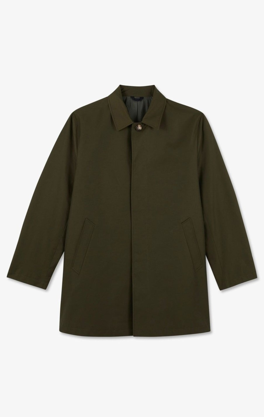 Eden Park Plain Khaki Raincoat | Coats