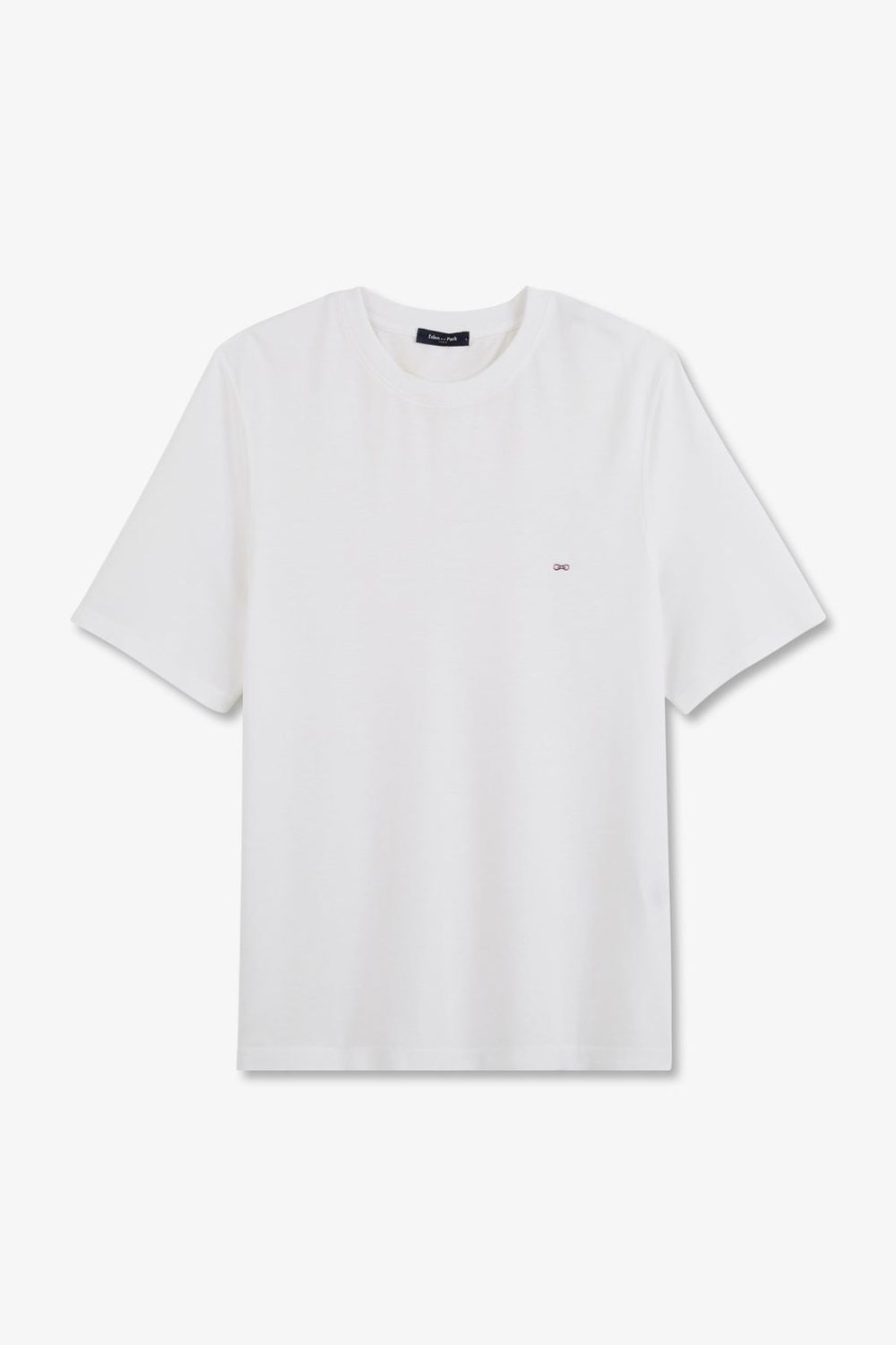 Eden Park Plain White Short-Sleeved T-Shirt | T-Shirts