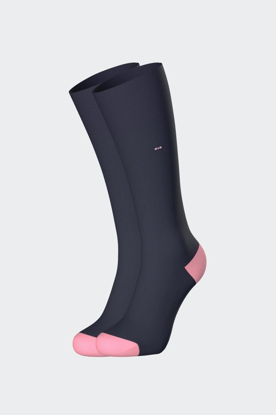 Eden Park Navy Ribbed Socks In Stretch Cotton | Socks