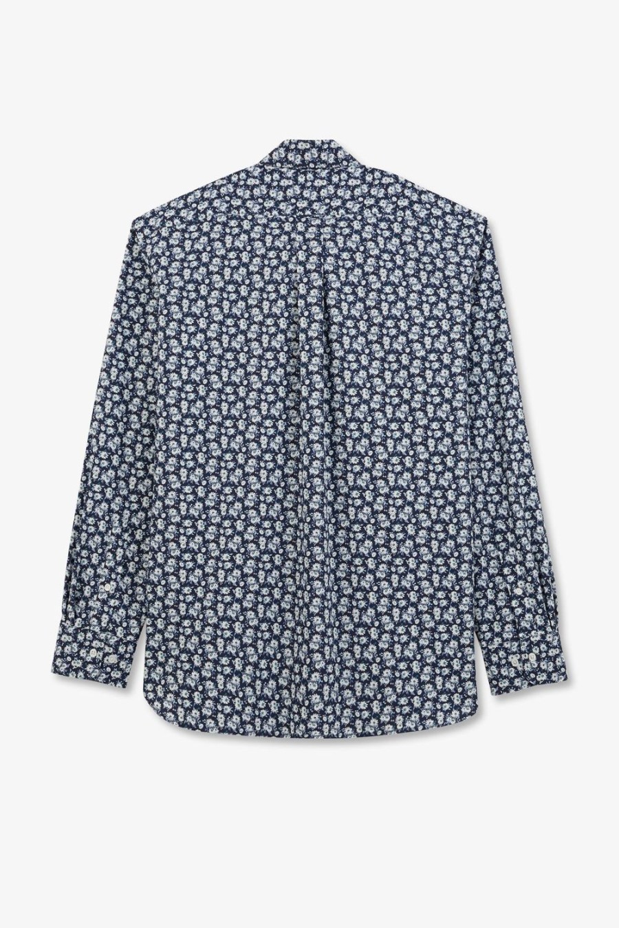 Eden Park Navy Blue Shirt With Exclusive Floral Print | Shirts