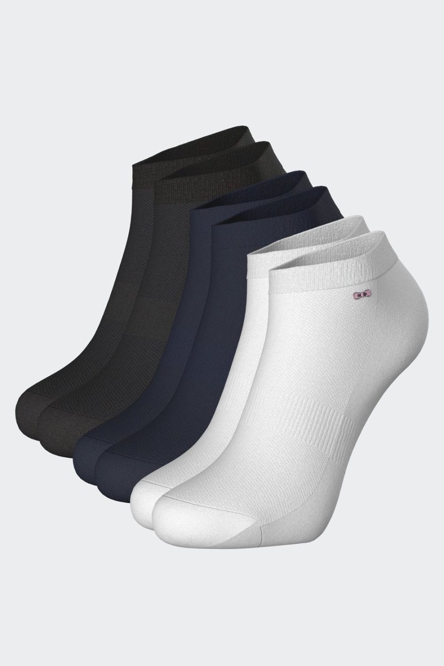 Eden Park Set Of 3 Pairs Of Low-Cut Stretch Cotton Socks | Socks