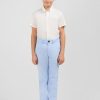 Eden Park Light Blue Stretch Cotton Chino Trousers | Children