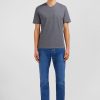 Eden Park V-Neck Grey Light Pima Cotton T-Shirt | T-Shirts