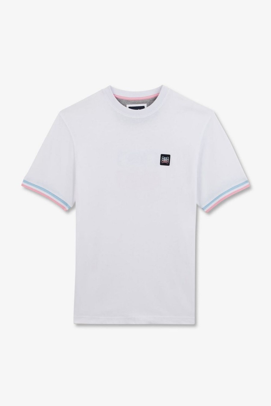 Eden Park White Short-Sleeved T-Shirt With Embossed Logo | T-Shirts