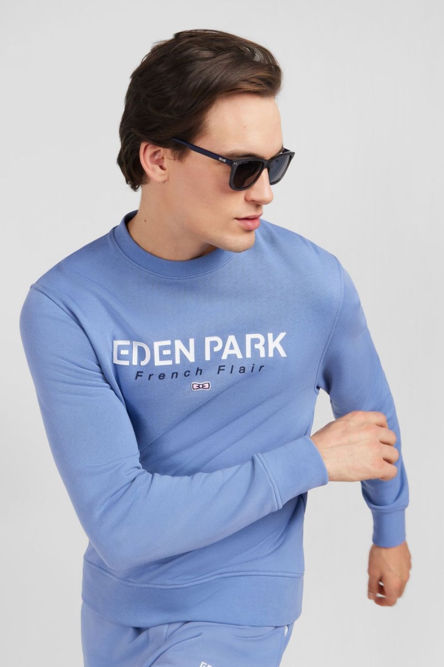 Eden Park Blue Round-Neck Sweatshirt | Sweatshirts