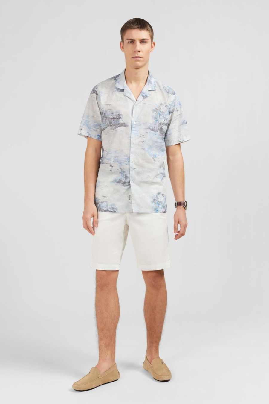 Eden Park Plain White Bermuda Shorts | Shorts & Bermudas