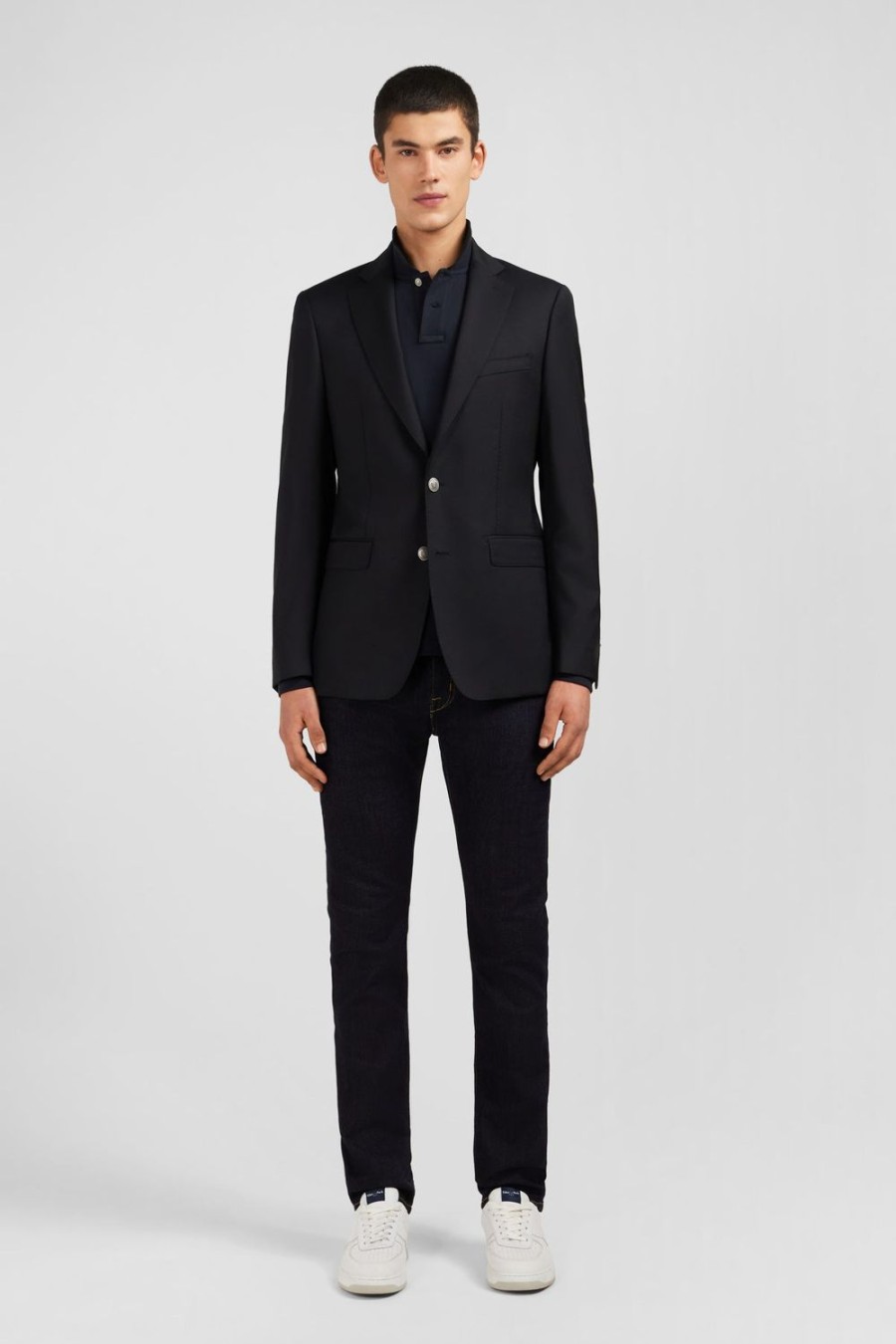 Eden Park Regular Black Blazer | Jackets