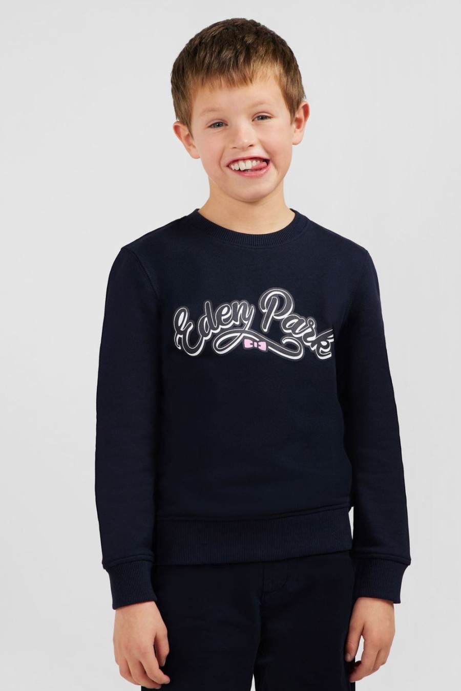 Eden Park Eden Park Screen-Printed Round Neck Sweatshirt In Cotton Fleece | Children