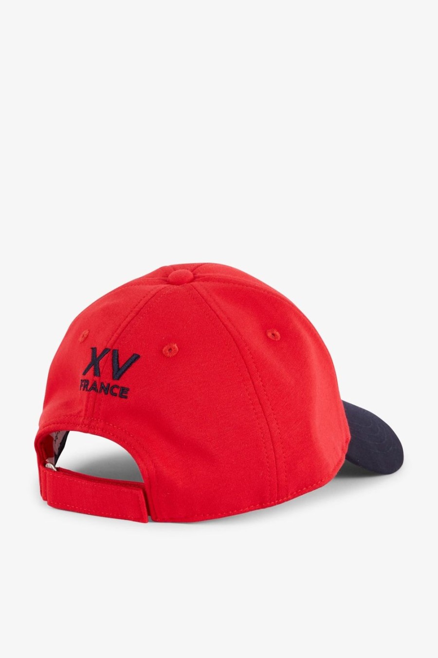 Eden Park Two-Tone Navy And Red Cotton Cap With Rooster Emblem | Caps