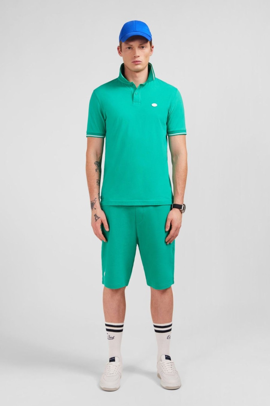 Eden Park Shorts In Green Fleece | Shorts & Bermudas