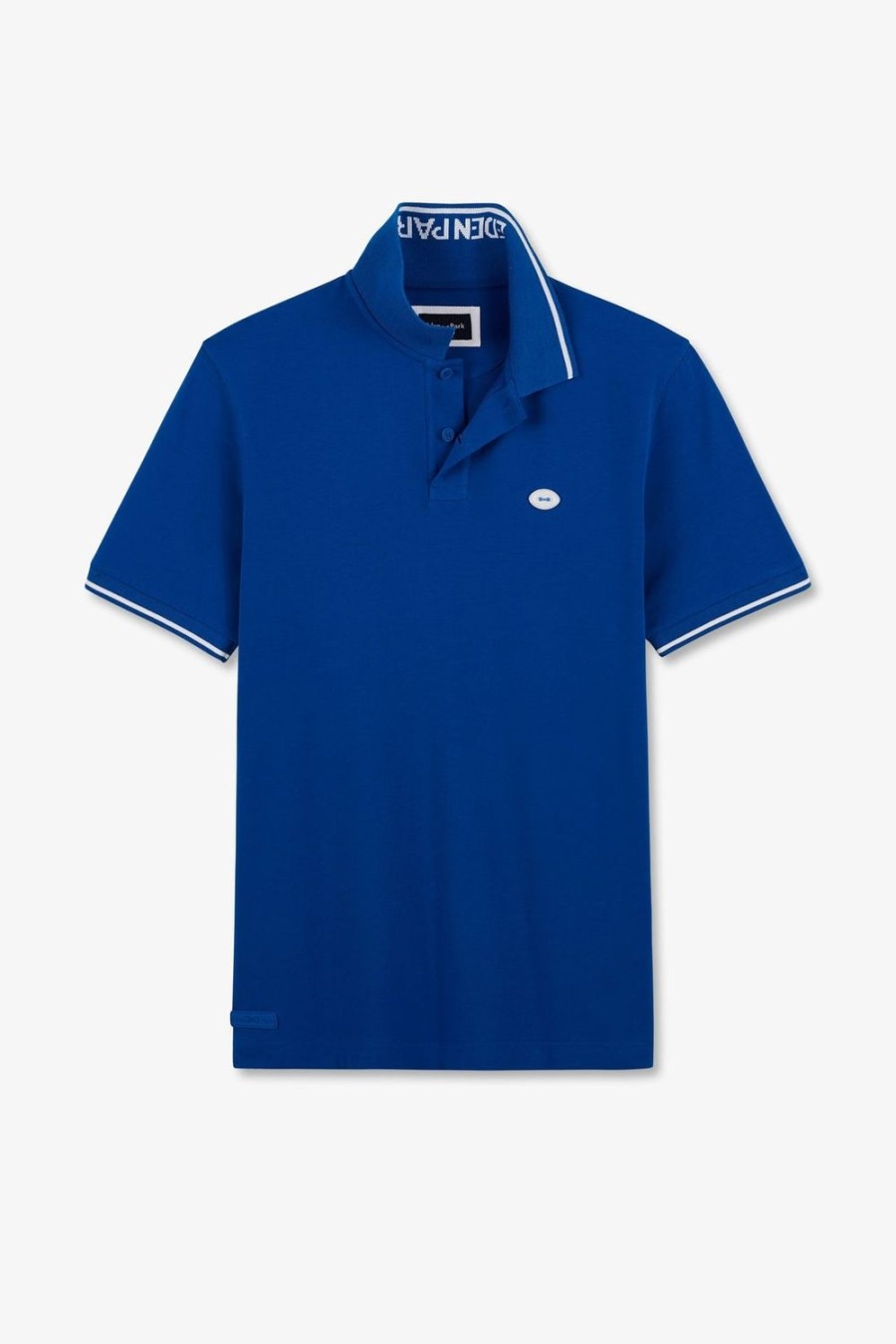 Eden Park Blue Short-Sleeved Polo Shirt | Polos