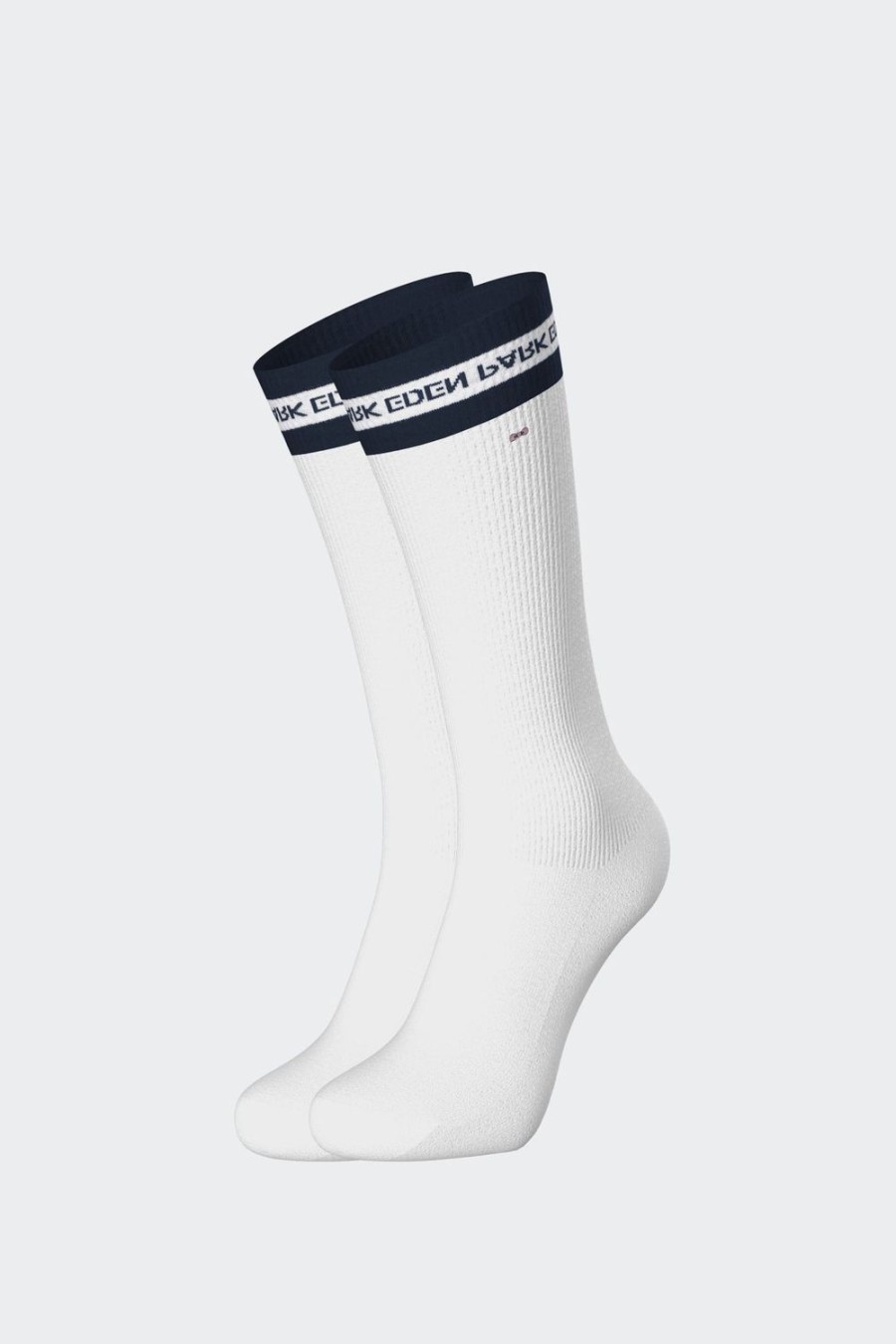 Eden Park White Stretch Cotton Socks With Eden Park Details | Socks