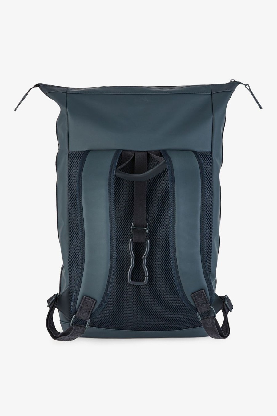 Eden Park Dark Blue Rubber Rucksack | Backpacks