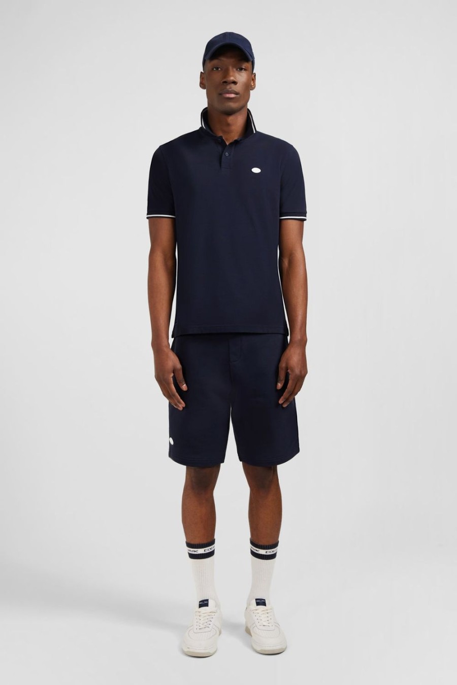 Eden Park Dark Blue Fleece Shorts | Shorts & Bermudas