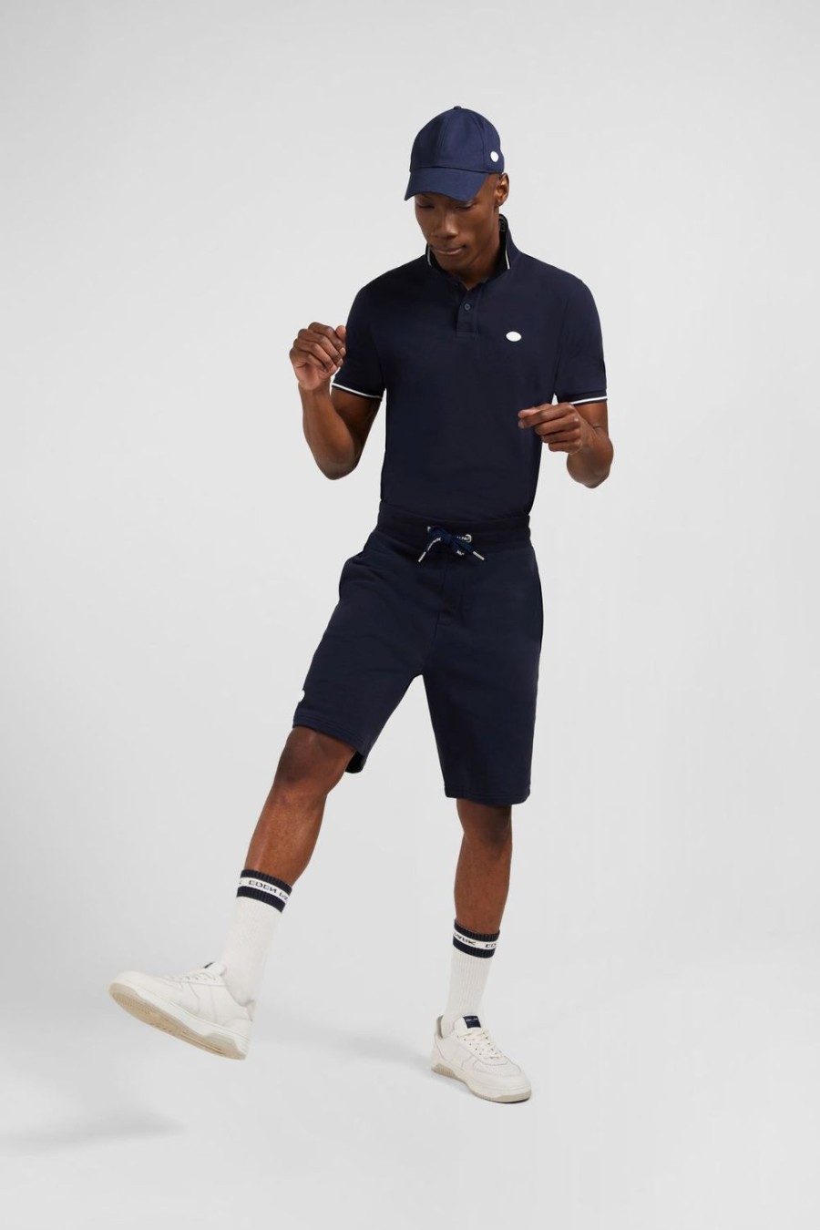 Eden Park Dark Blue Fleece Shorts | Shorts & Bermudas