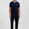 Eden Park Navy Blue Short-Sleeved Polo Shirt | Polos