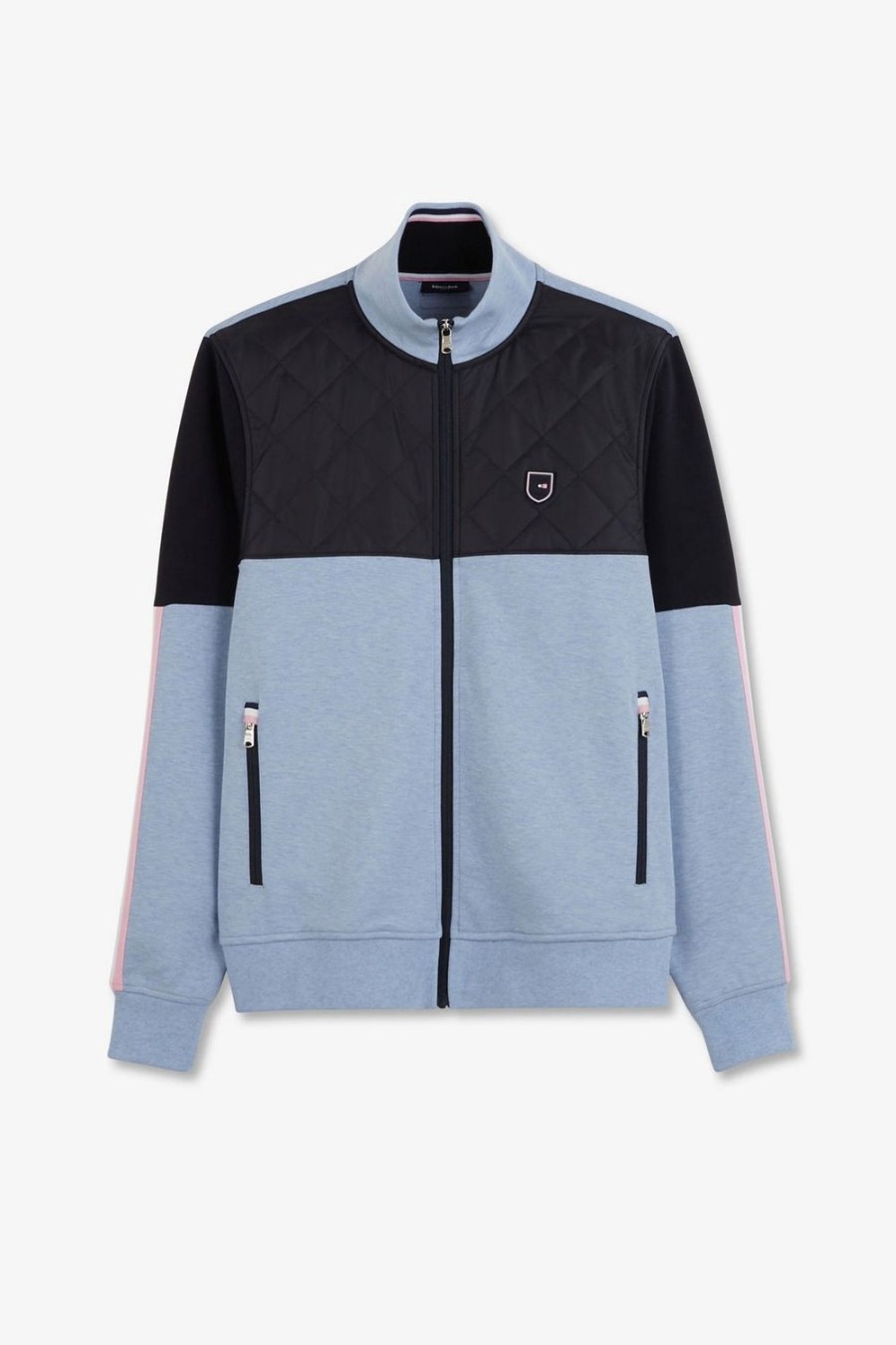 Eden Park Light Blue Zip-Up Sweatshirt | Sweatshirts