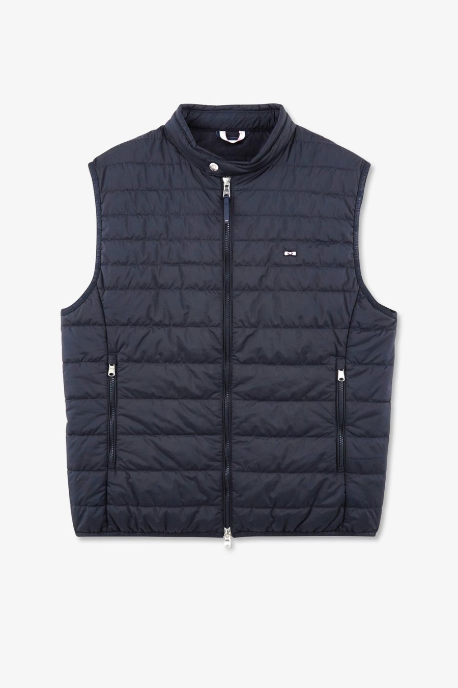 Eden Park Navy Blue Sleeveless Puffa Jacket | Coats