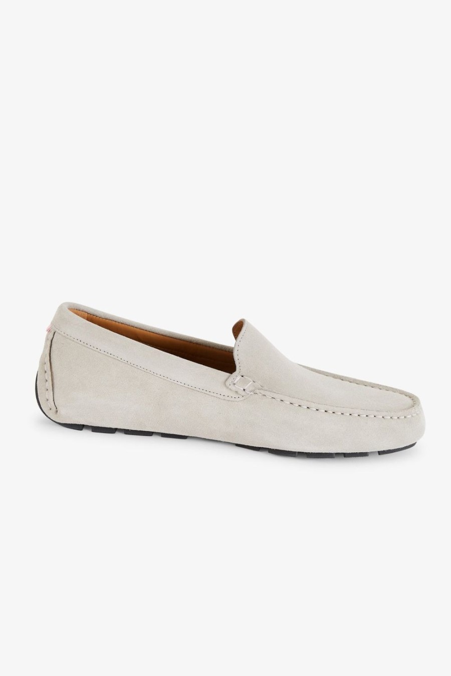 Eden Park Light Grey Suede Moccasins | Loafers