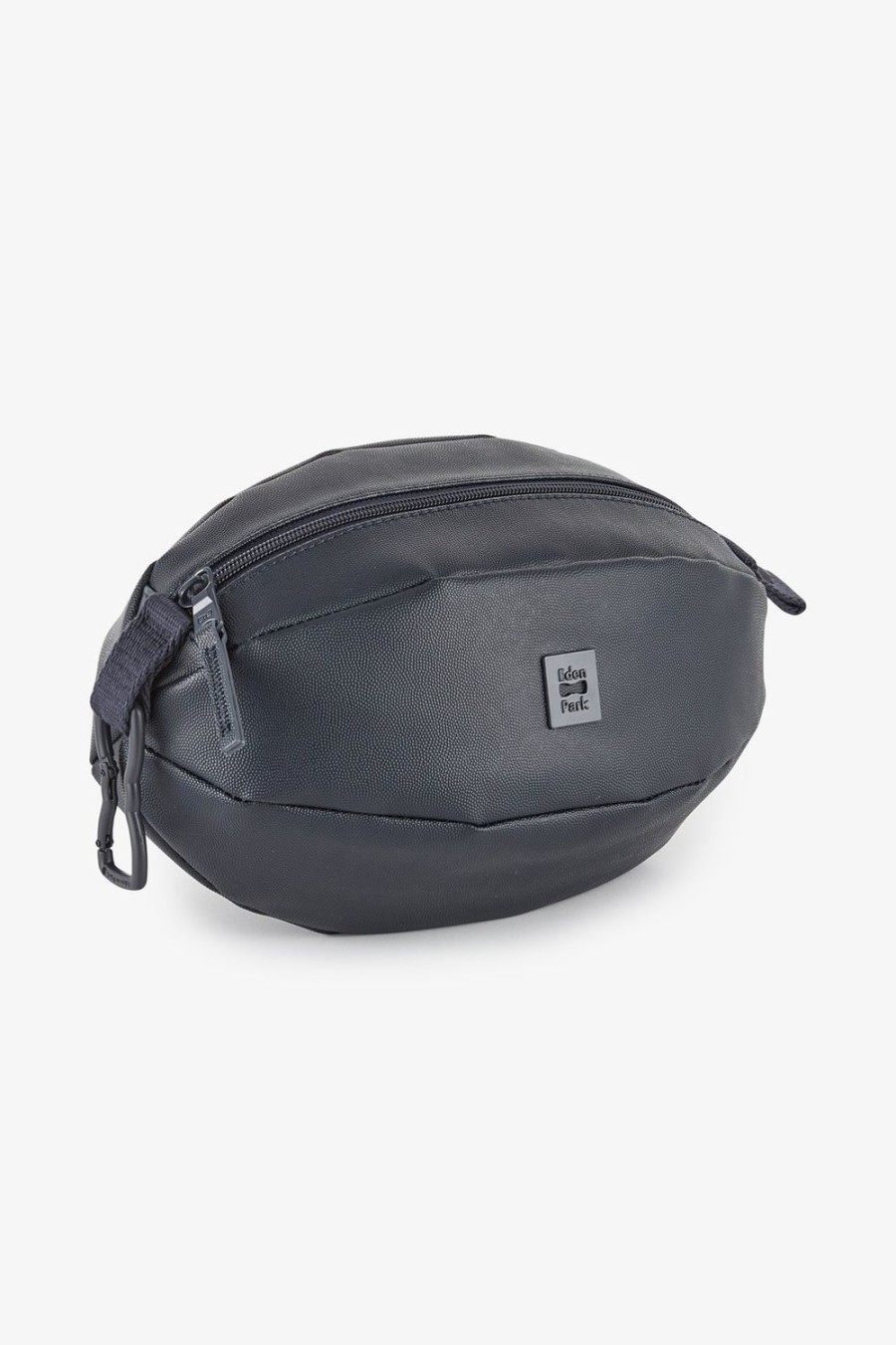 Eden Park Dark Blue Leather Oval Case | Toilet Kits