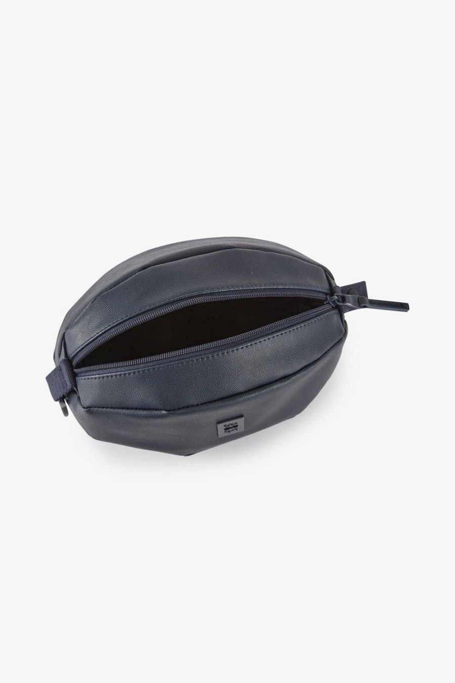 Eden Park Dark Blue Leather Oval Case | Toilet Kits