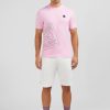 Eden Park Pink Cotton Short-Sleeved T-Shirt With Eden Park Screen-Print | T-Shirts