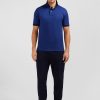 Eden Park Navy Blue Short-Sleeved Polo Shirt | Polos